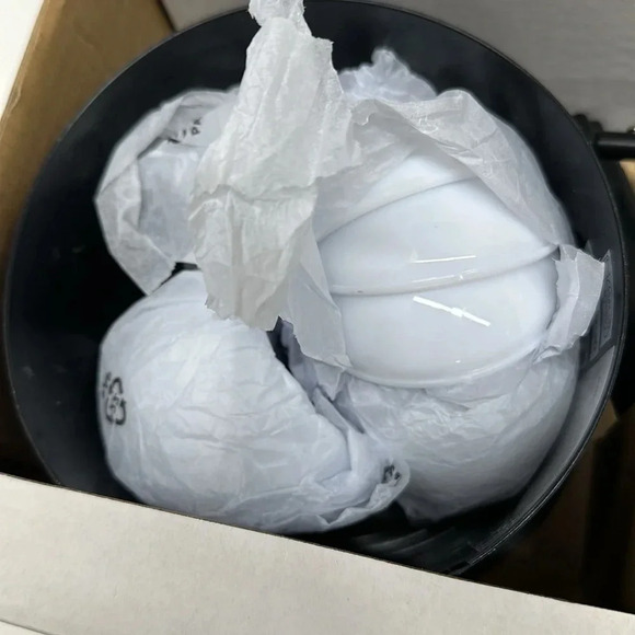 Ikea Storslinga LED Chandelier 8 Arm Black White 1100 Lumen 27.5" x 11.5 " New - Picture 6 of 9